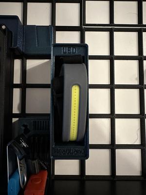 Gridfinity LED Headband Bin