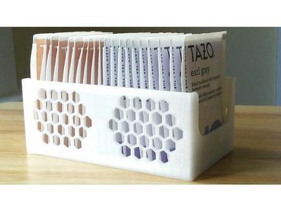 Tea Bag Caddy - Honeycomb