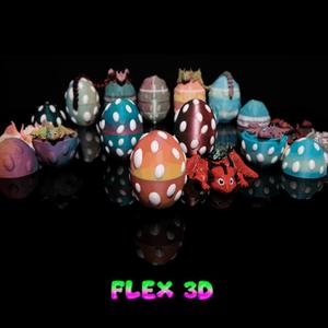 Flex 3D Dragon Original Tike with Bubble Egg