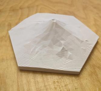 Fuji Lowpoly Topography Model