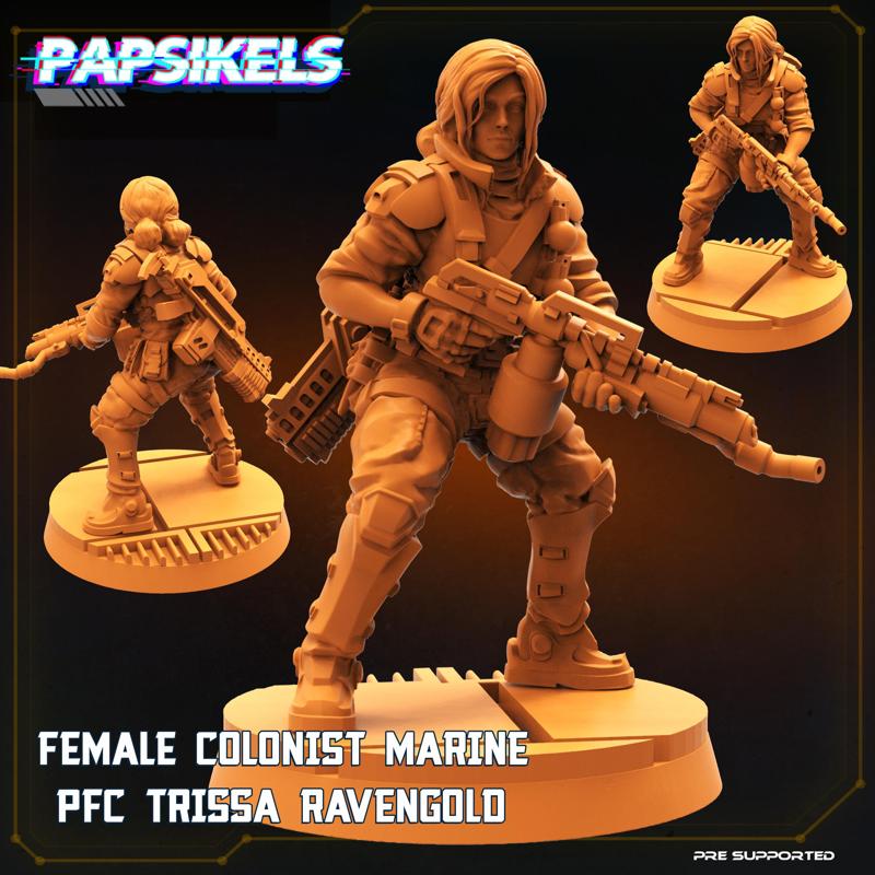 FEMALE COLONIST MARINE PFC TRISSA RAVENGOLD