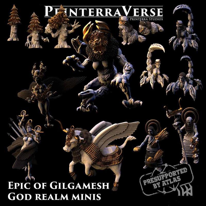 007 MESOPOTAMIA Epic of Gilgamesh Gods Minis