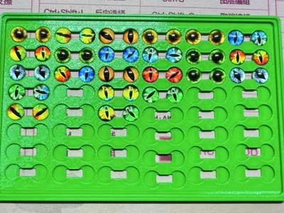 10mm faux eye storage tray, a super material-saving design. Stackable.