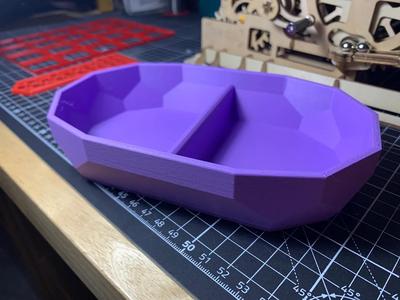 Low Poly Divided Oval Tray/Bowl