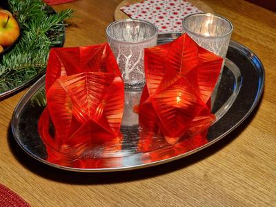 X-Mas Star Themed Decoration Vase / Lighting (Christmas Decoration / Ornament)
