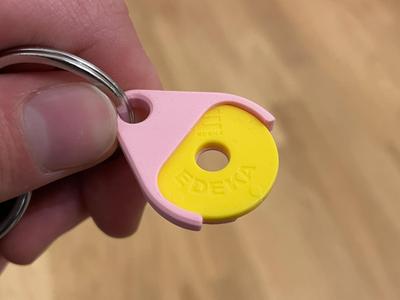 Shopping Cart Coin Keychain