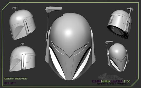 Koska Reeves The Mandalorian 3d printable cosplay helmet