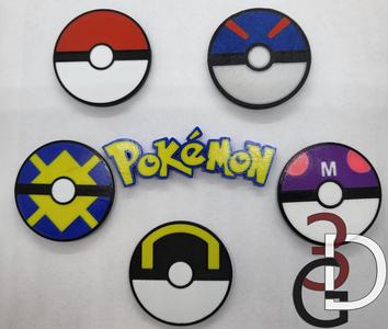 Pokemon themed magnets/coasters