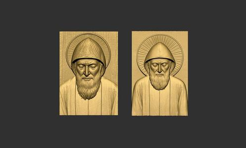 Saint Charbel Bas Relief 3D Model Collection