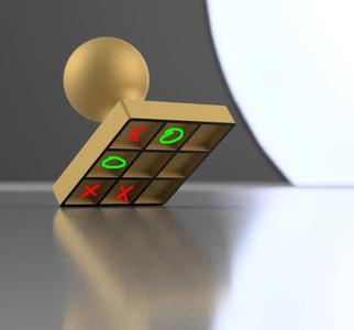 Tik Tak Toe Quick Game Start Grid Stamp