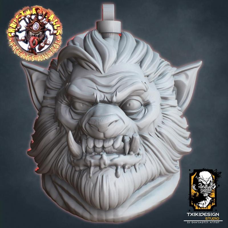 Werewolf Christmas Balls Freak&Rol