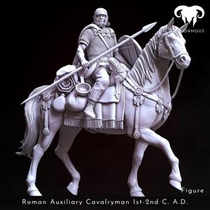 Figure & Horse – Roman Auxiliary Cavalryman 1st-2nd C. A.D. Hooves of Honor!
