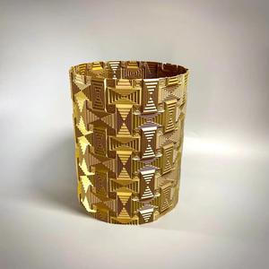 Basketweave Ripple Vase