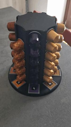 Rotating base with 8 places for Nespresso capsules