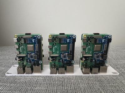 10in Mini Rack - (6) Raspberry Pi 4s 1U Mount