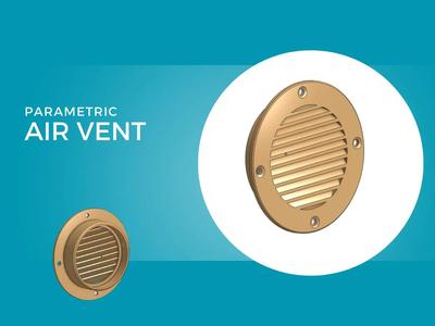 Parametric RV Air Vent with Integrated Screen   