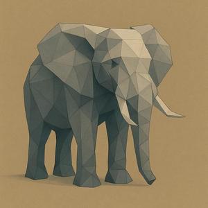 elephant Low Poly   