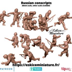 Russian Conscripts – 28mm