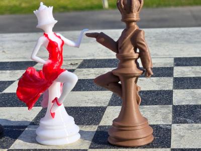 Chess King Queen standing/Dancing couple pose V2