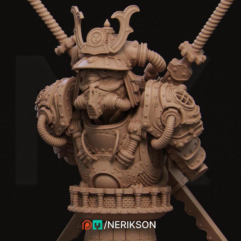 Naojiri Bust With Helmet [presupported]