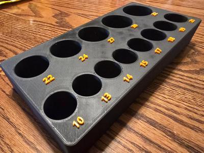 Metric Impact Socket Organizer 