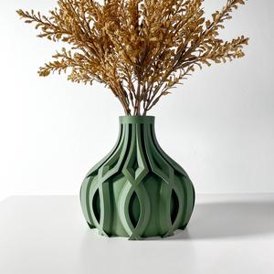The Linse Short Vase, Modern and Unique Home Decor for Dried and Preserved Flower Arrangement