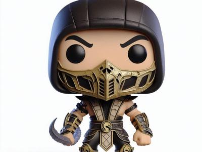 Mortal Kombat Funko Pop style