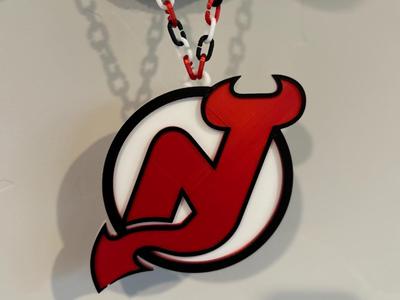 New Jersey Devils Pendant & Chain
