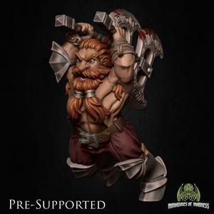 Hegnar The Impetuous [PRE-SUPPORTED] Dwarf Barbarian