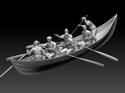 fishermen group of people in boat
