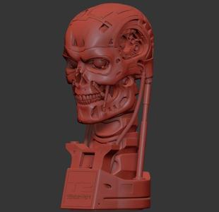 T-800 Skull Terminator 2 Judgment Day V3 Replica