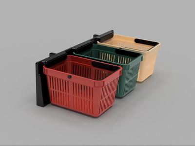 Ikea Skadis – Shopping basket organizer mount