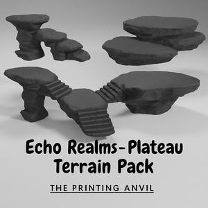 Echo Realms Plateau BUNDLE – 3 Fantasy Terrain Platforms for Tabletop RPGs & Wargames