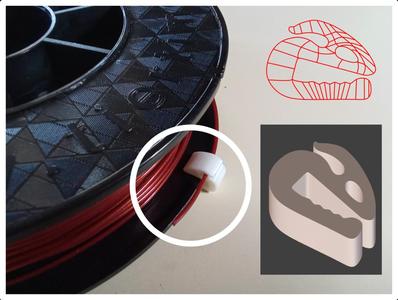 Spool filament 1.75mm clip clamp, super simple