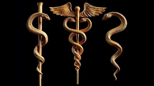 Caduceus Medical symbol 3D Model Collection