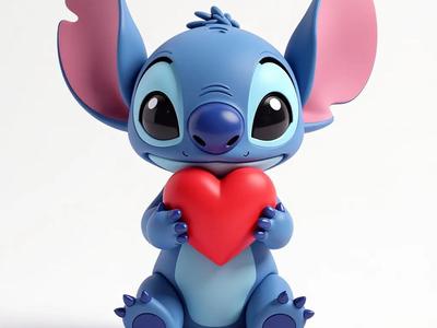 Stitch In Love Heart Valentine’s Funko Style