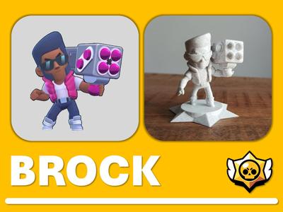 Brock Brawl Stars Figurine