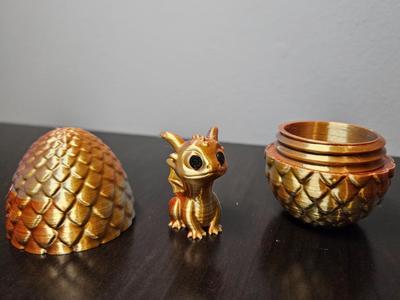 Dragon Egg with Baby Dragon