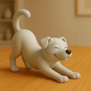 Streching dog/puppy