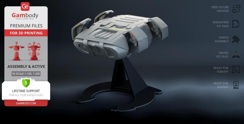 Class D Crew Escape Module STL files for 3D Printing | Assembly + Action