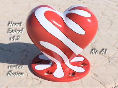 Valentine Heart Spiral vortex illusion – New v1.2