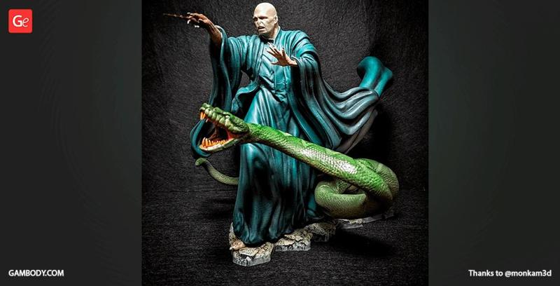 Lord Voldemort STL files for 3D Printing | Assembly Model