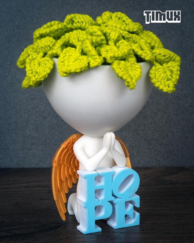 ROBERT PLANT ANGEL WITH A HOPE SIGN