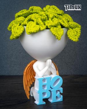 ROBERT PLANT ANGEL WITH A HOPE SIGN