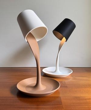 Oopsie, desk lamp with tray.