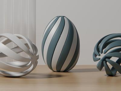 Easter twisting egg