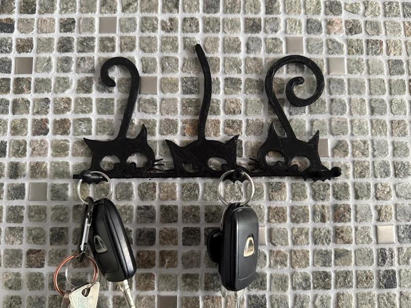Tricky Kittens Wall Key Holder