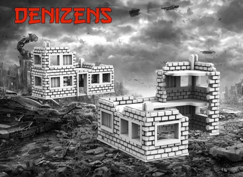 Denizens 8mm Pocket Wargame Large Building No3 – Wargames