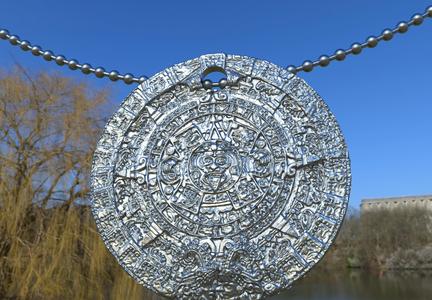 aztec calendar necklace