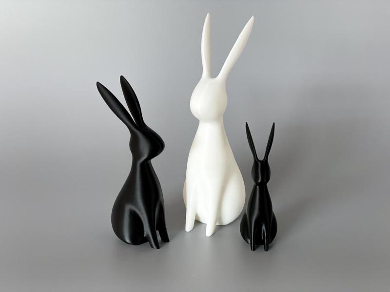Minimalistic Easter Bunny Rabbits – Set of 3